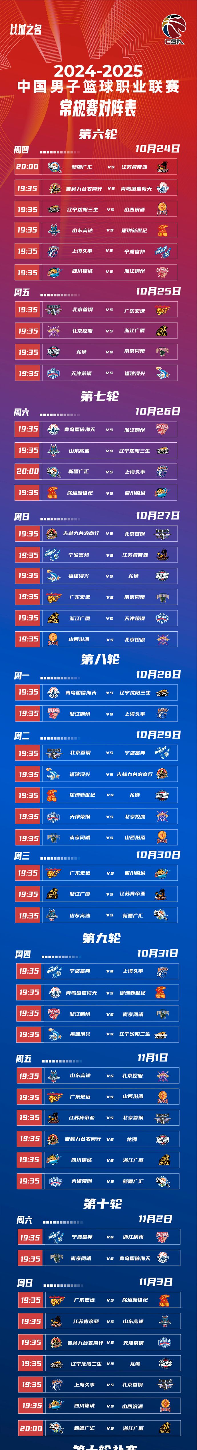 cba赛程表cba今日赛程_(cba赛程表cba今日赛程美国篮球赛)  第1张