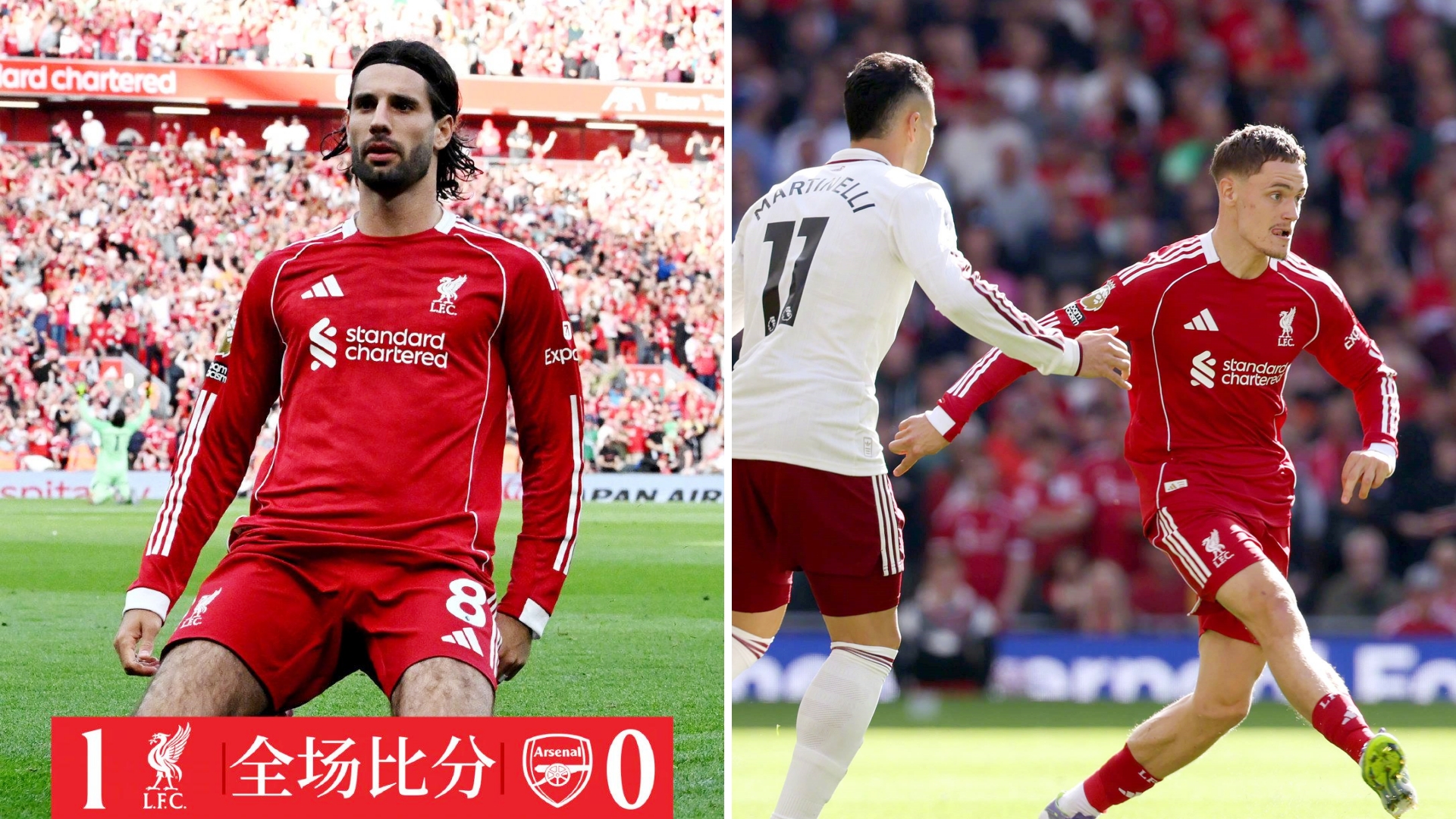 关于索博斯洛伊一脚打出利物浦冠军气质利物浦力克阿森纳的信息